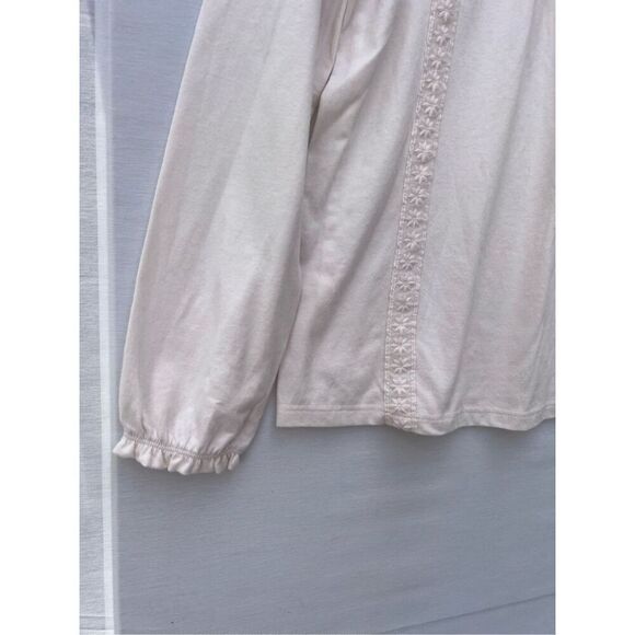 Old Navy Lace-Trim Long-Sleeve Jersey Top for Girls size XL(14-16) - Picture 4 of 6